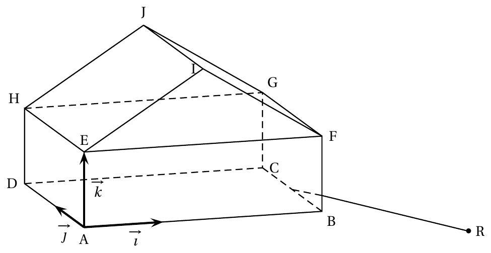 Figure de l'énoncé (Exercice 3) : figure de géométrie.