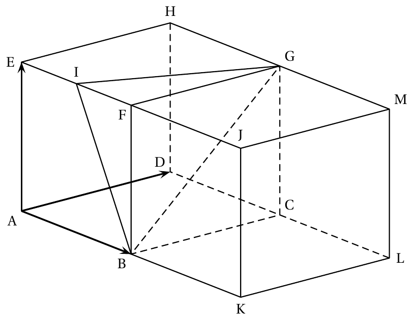 Figure de l'énoncé (Exercice 1) : figure de géométrie.