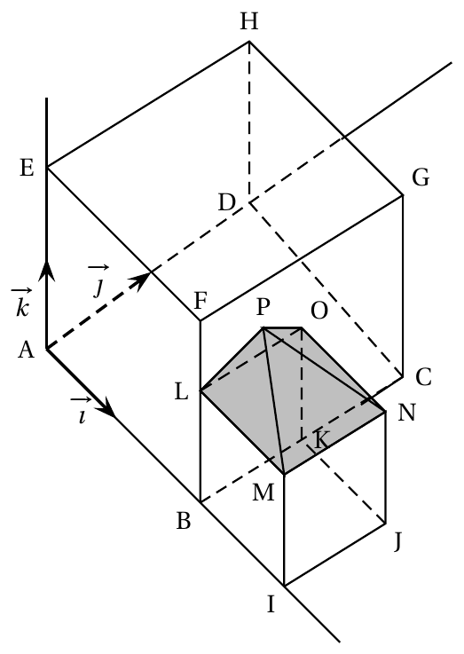 Figure de l'énoncé (Exercice 3) : figure de géométrie.