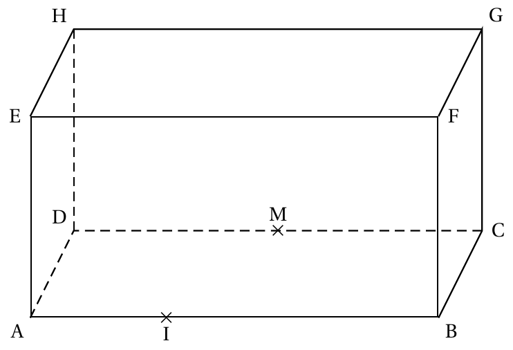 Figure de l'énoncé (Exercice 2) : figure de géométrie.