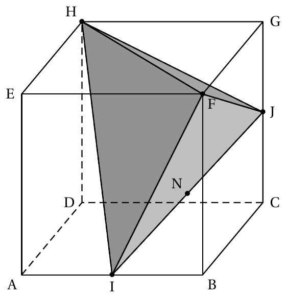 Figure de l'énoncé (Exercice 1) : figure de géométrie.