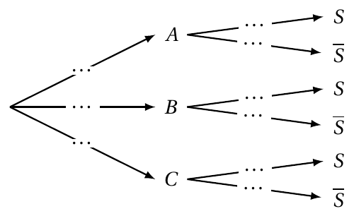 Figure de l'énoncé (Exercice 1) : schéma (arbre ou diagramme).