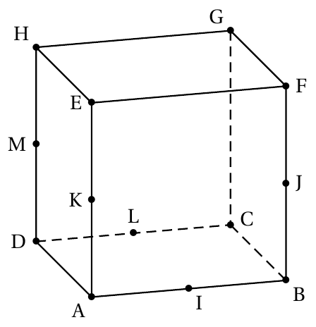 Figure de l'énoncé (Exercice 3) : figure de géométrie.