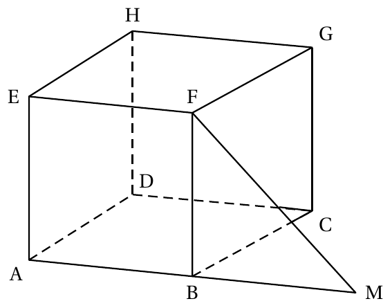 Figure de l'énoncé (Exercice 2) : figure de géométrie.