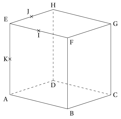 Figure de l'énoncé (Exercice 3) : figure de géométrie.