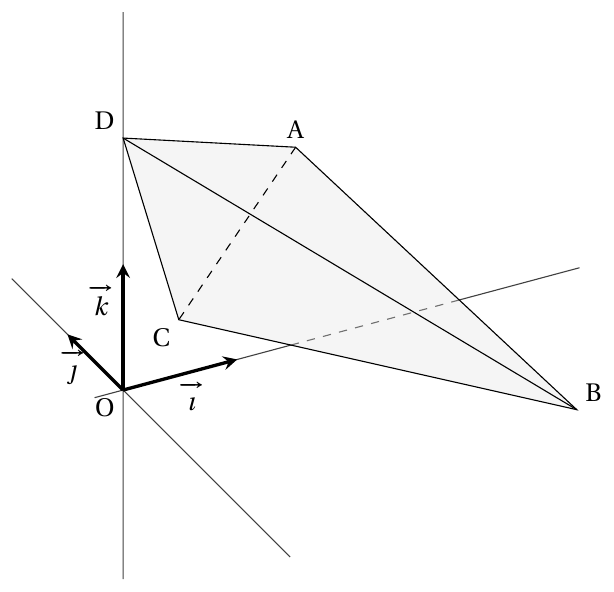 Figure de l'énoncé (Exercice 1) : figure de géométrie.