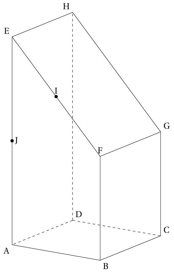 Figure de l'énoncé (Exercice 4) : figure de géométrie.